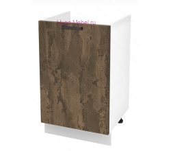 Кухонный шкаф под мойку 500 Пасаденна (ржавый камень)
