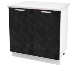 Шкаф кухонный нижний 800 Бетон (бетон чёрный)