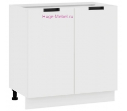 Шкаф кухонный нижний 800 Сахара (белый)
