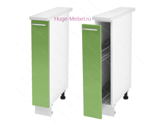 Нижний кухонный шкаф бутылочница 150 Ксения (олива)