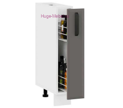 Нижний кухонный шкаф бутылочница 200 Призма (асфальт супермат)