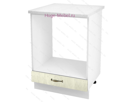 Шкаф кухонный под духовку напольный 600 Мария (крем)