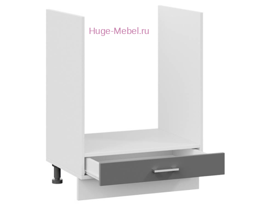 Шкаф кухонный под духовку напольный 450 Катрин (софт графит)