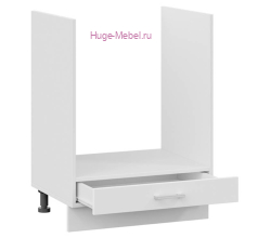 Шкаф кухонный под духовку напольный 600 Катрин (софт вайт)