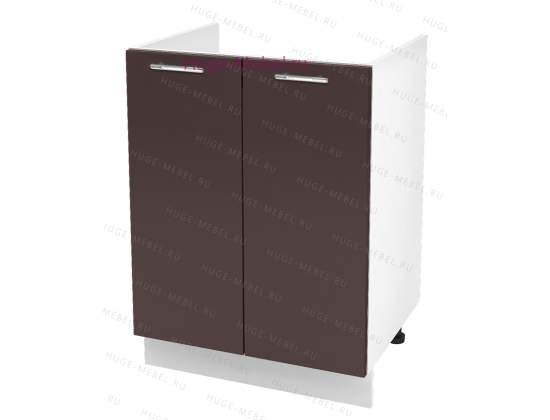 Кухонный шкаф под мойку 600 Ксения (шоколад)