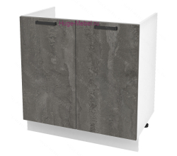Кухонный шкаф под мойку 800 Пасаденна (железный камень)