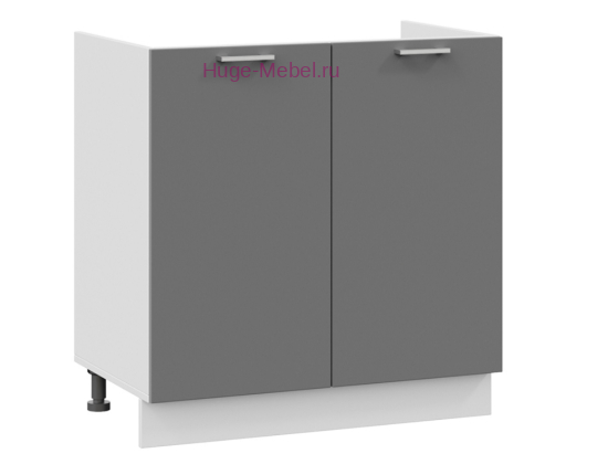 Кухонный шкаф под мойку 800 Катрин (софт графит)