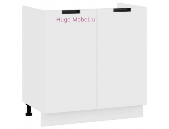 Кухонный шкаф под мойку 800 Сахара (белый)