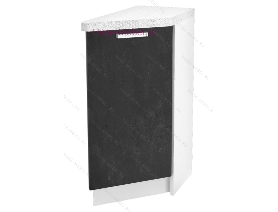 Шкаф кухонный нижний торцевой 300 Бетон (бетон чёрный)
