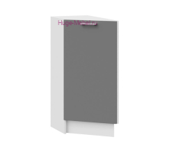Шкаф кухонный нижний торцевой 300 Катрин (софт графит)
