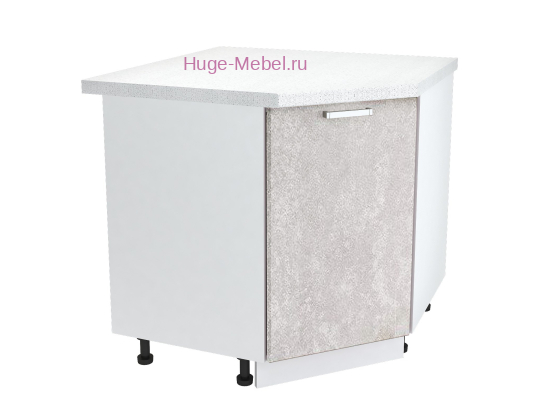 Шкаф кухонный угловой нижний 850 Бетон (бетон белый)