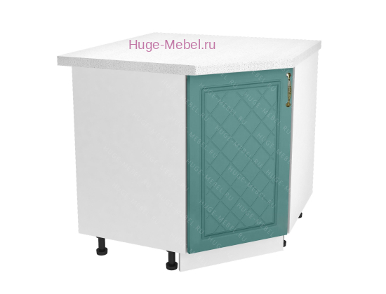 Шкаф кухонный угловой нижний 850 Модена (дуб бирюза)