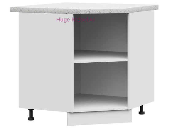 Корпус углового кухонного шкафа нижнего 850 (белый)