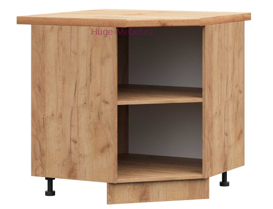 Корпус углового кухонного шкафа нижнего 850 (дуб крафт)