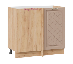 Шкаф кухонный угловой нижний 1000 Модена (дуб кофе) корпус крафт