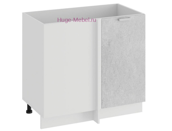 Шкаф кухонный угловой нижний 1000 Бетон (бетон белый)