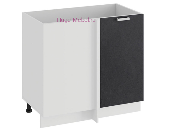 Шкаф кухонный угловой нижний 1000 Бетон (бетон чёрный)