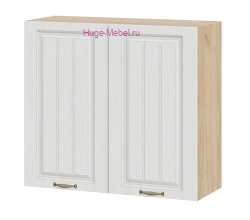 Кухонный шкаф верхний навесной 800 Мария (белый) корпус крафт