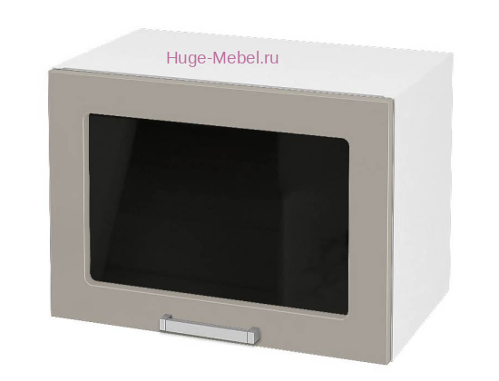 Горизонтальный кухонный стеклянный шкаф 500 Катрин (циркон)