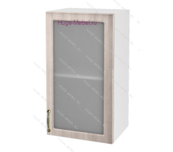 Кухонный шкаф верхний со стеклом 400 Юлия (дуб сонома)