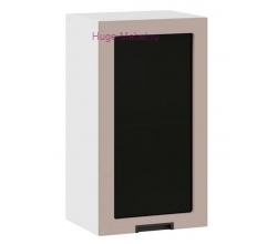 Кухонный шкаф верхний со стеклом 400 Сахара (латте)