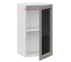 Кухонный шкаф верхний со стеклом 300 Катрин (циркон)