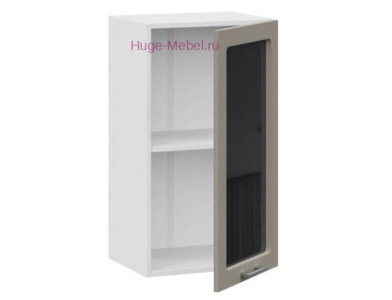 Кухонный шкаф верхний со стеклом 300 Катрин (циркон)