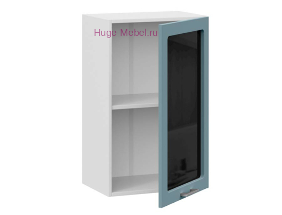 Кухонный шкаф верхний со стеклом 500 Катрин (топаз)