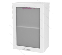 Кухонный шкаф верхний со стеклом 500 Ксения (белый)