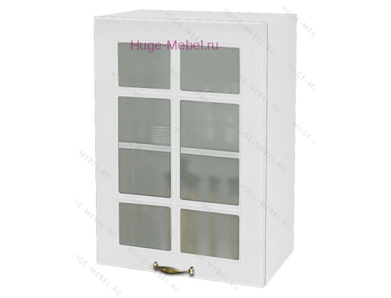 Кухонный шкаф верхний со стеклом 500 Мария (белый)