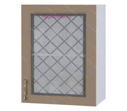 Кухонный шкаф верхний со стеклом 500 Модена (дуб кофе)