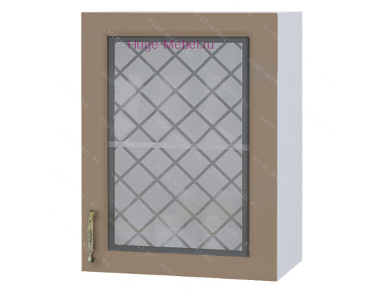 Кухонный шкаф верхний со стеклом 500 Модена (дуб кофе)