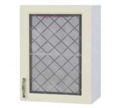 Кухонный шкаф верхний со стеклом 500 Модена (дуб ваниль)