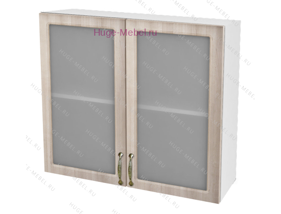 Кухонный шкаф верхний со стеклом 800 Юлия (дуб сонома)