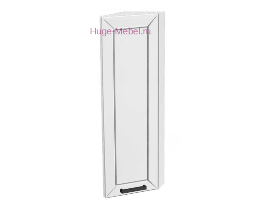 Торцевой шкаф кухонный верхний высокий 300 Альфа (белый)