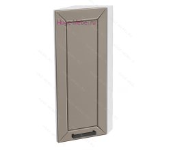 Торцевой шкаф кухонный верхний подвесной 300 Альфа (латте)