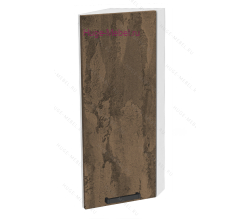 Торцевой шкаф кухонный верхний подвесной 300 Пасаденна (ржавый камень)