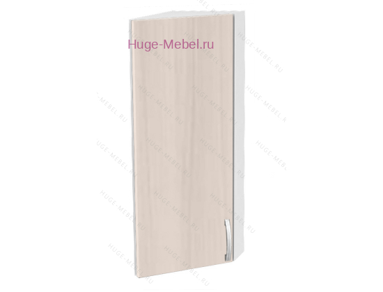 Торцевой шкаф кухонный верхний подвесной 300 Дина (шимо светлый)