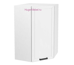 Угловой кухонный шкаф верхний высокий 600 Альфа (белый)