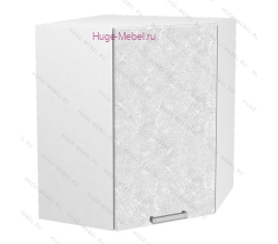 Угловой кухонный шкаф верхний 600 Бетон (бетон белый)