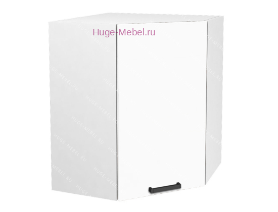 Угловой кухонный шкаф верхний 600 Пасаденна (белый бриллиант)