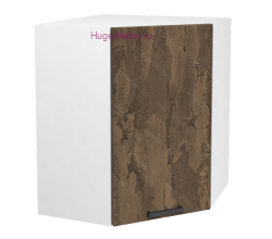 Угловой кухонный шкаф верхний 600 Пасаденна (ржавый камень)