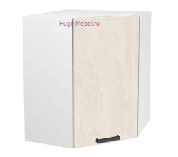 Угловой кухонный шкаф верхний 550 Пасаденна (шелковый камень)