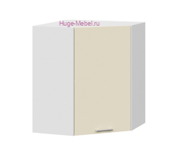 Угловой кухонный шкаф верхний 600 Катрин (крем)