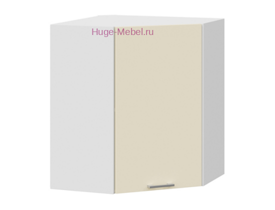 Угловой кухонный шкаф верхний 600 Катрин (крем)