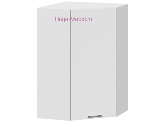 Угловой кухонный шкаф верхний высокий 600 Катрин (софт вайт)