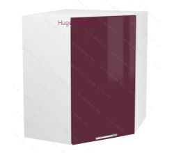 Угловой кухонный шкаф верхний 600 Ксения (бордо)