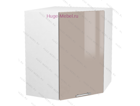 Угловой кухонный шкаф верхний 600 Ксения (кофе с молоком)