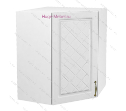 Угловой кухонный шкаф верхний 600 Модена (дуб белый)