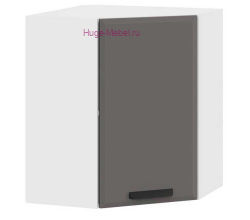 Угловой кухонный шкаф верхний 600 Призма (асфальт супермат)